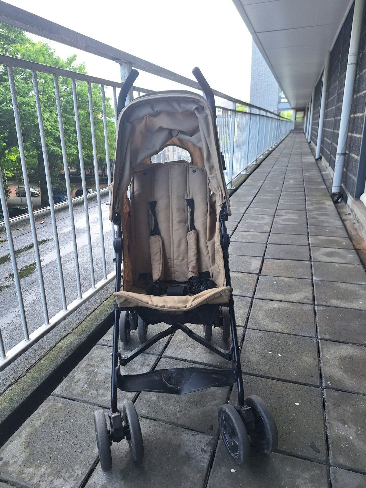 Koelstra buggy, beige, met zonnekap, Ophalen, Gebruikt, Koelstra, Zonnekap