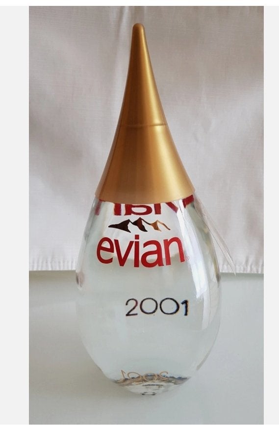 EVIAN 2001 fles in druppelvorm, Limited Edition, Ophalen of Verzenden, Nieuw