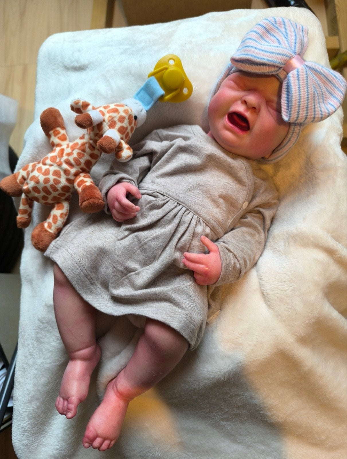 volledige silicone baby pop, Ophalen of Verzenden, Zo goed als nieuw, Pop, Levensecht of Reborn