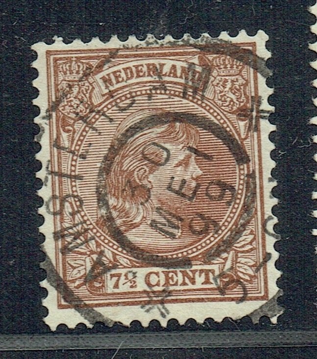 Nederland 1891 nr 36 Prinses Wilhelmina AMSTERDAM, Verzenden, Gestempeld, Koningshuis