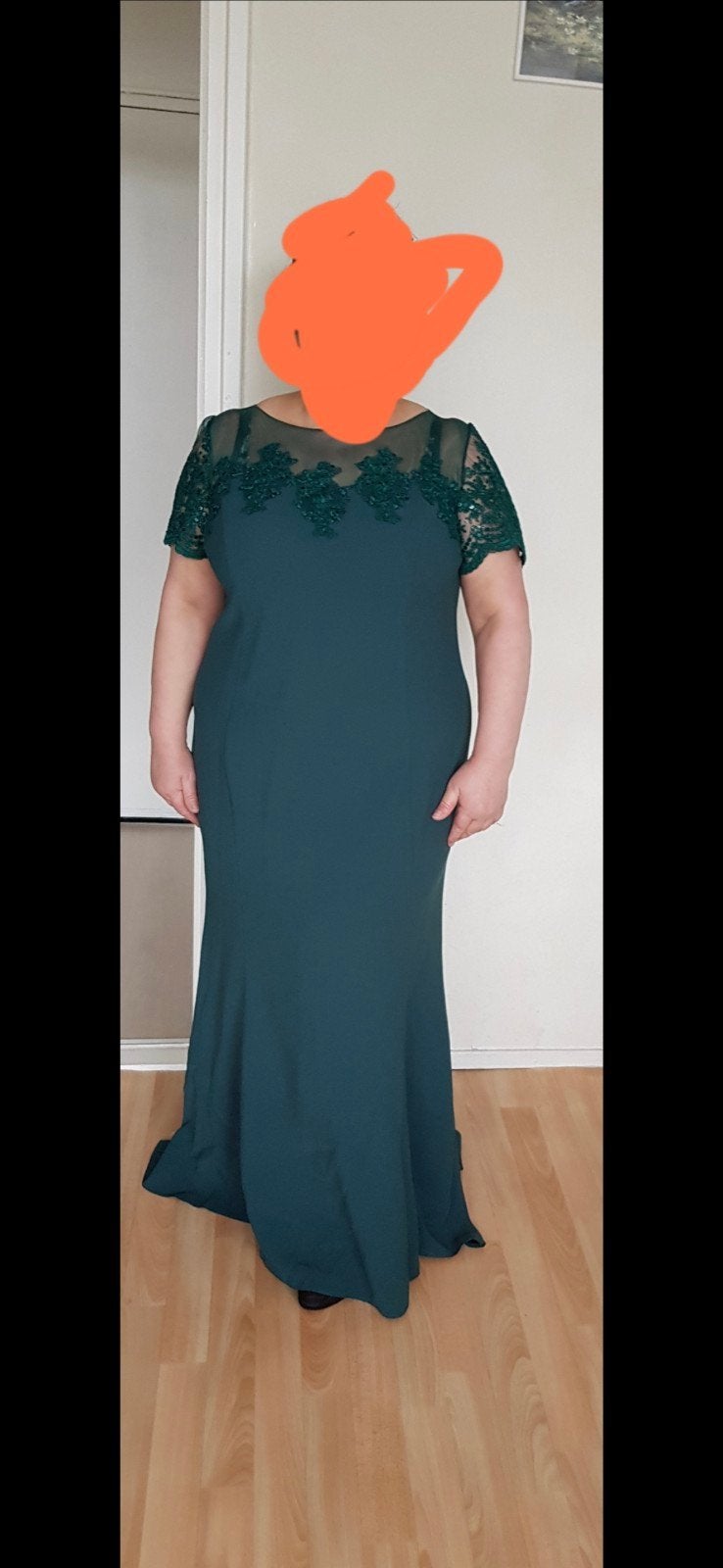 groene abiye, Ophalen, Galajurk, Maat 46/48 (XL) of groter, Zo goed als nieuw