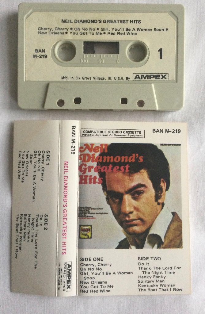 Neil Diamond Greatest Hits MC, Cd's en Dvd's, Cassettebandjes, Gebruikt, 1 bandje, Ophalen of Verzenden, Origineel