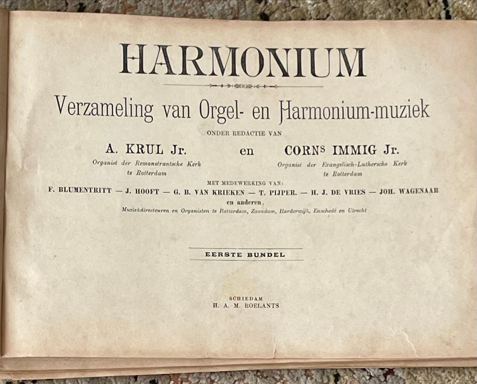 Collectie bladmuziek: Harmonium, Piano, Viool, Zang, Accorde, Gebruikt, Klassiek, Ophalen of Verzenden, Thema