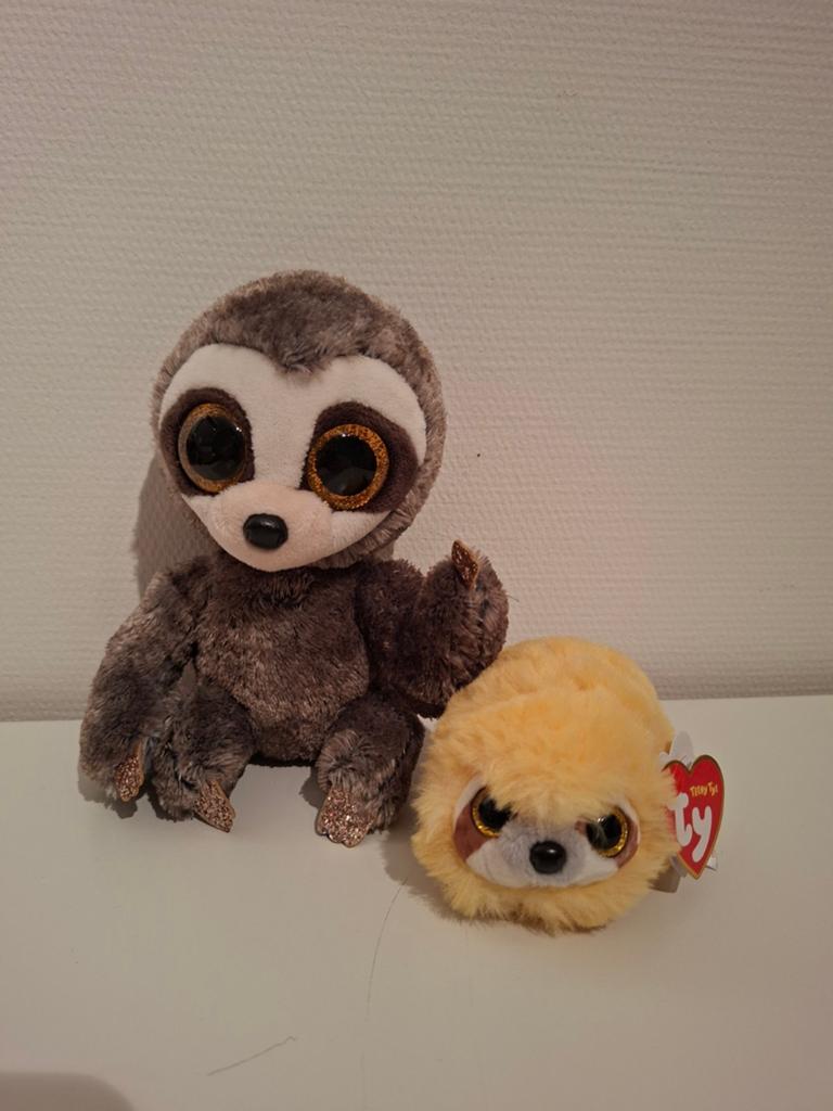 TY Beanie luiaard, Overige typen, Ophalen of Verzenden, Zo goed als nieuw, Klein (minder dan 20 cm)