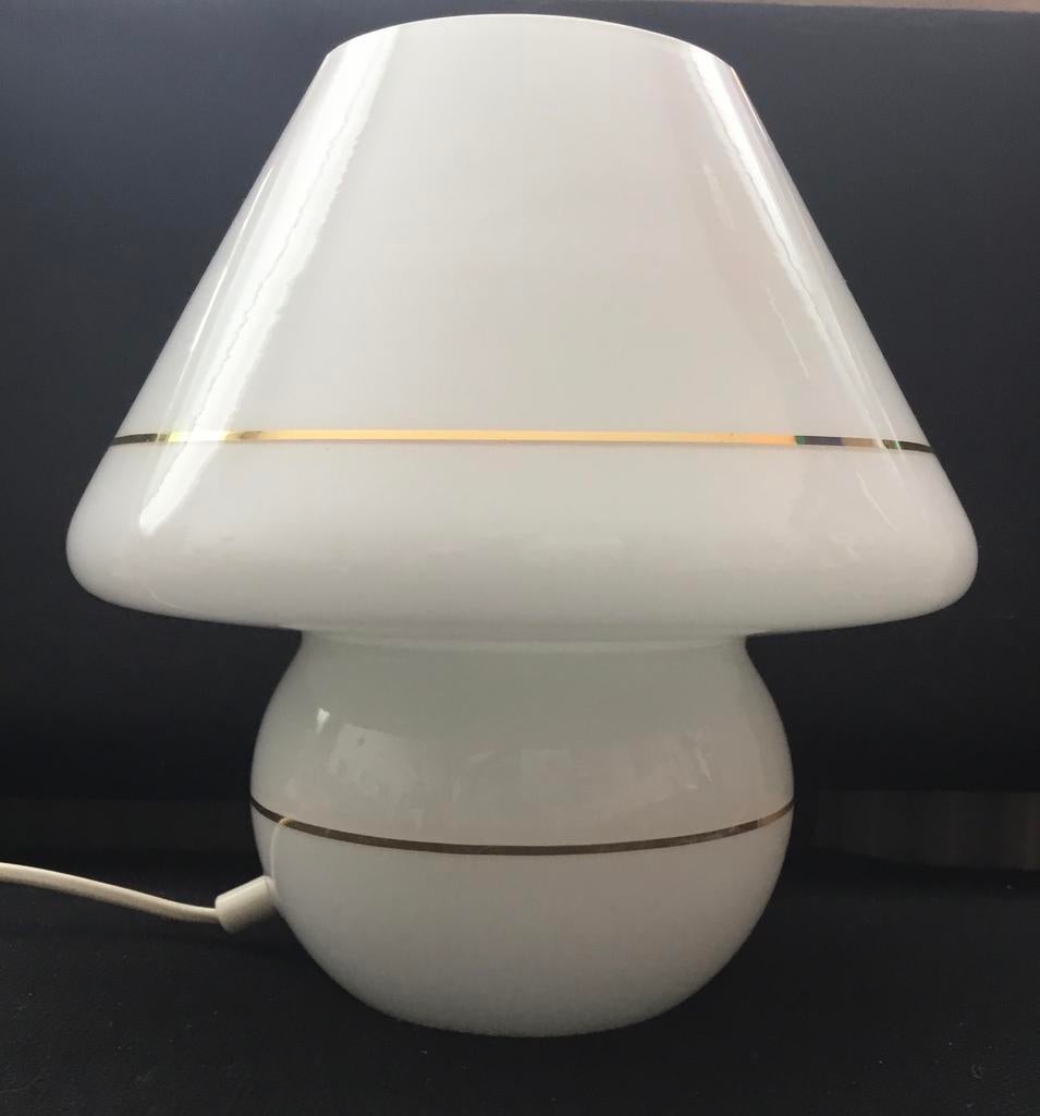 vintage Murano Mushroom lamp jaren 80, Ophalen, Gebruikt, Glas, Minder dan 50 cm