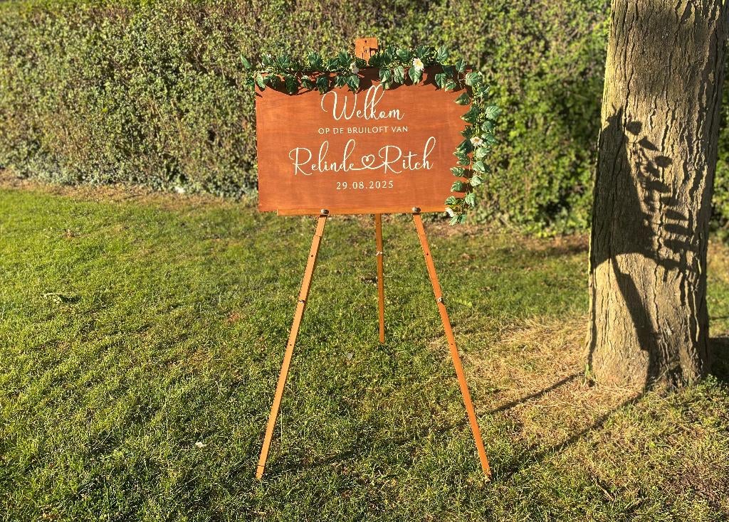 Gepersonaliseerd bord/huren schildersezel, Ophalen, Nieuw, Versiering, Overige
