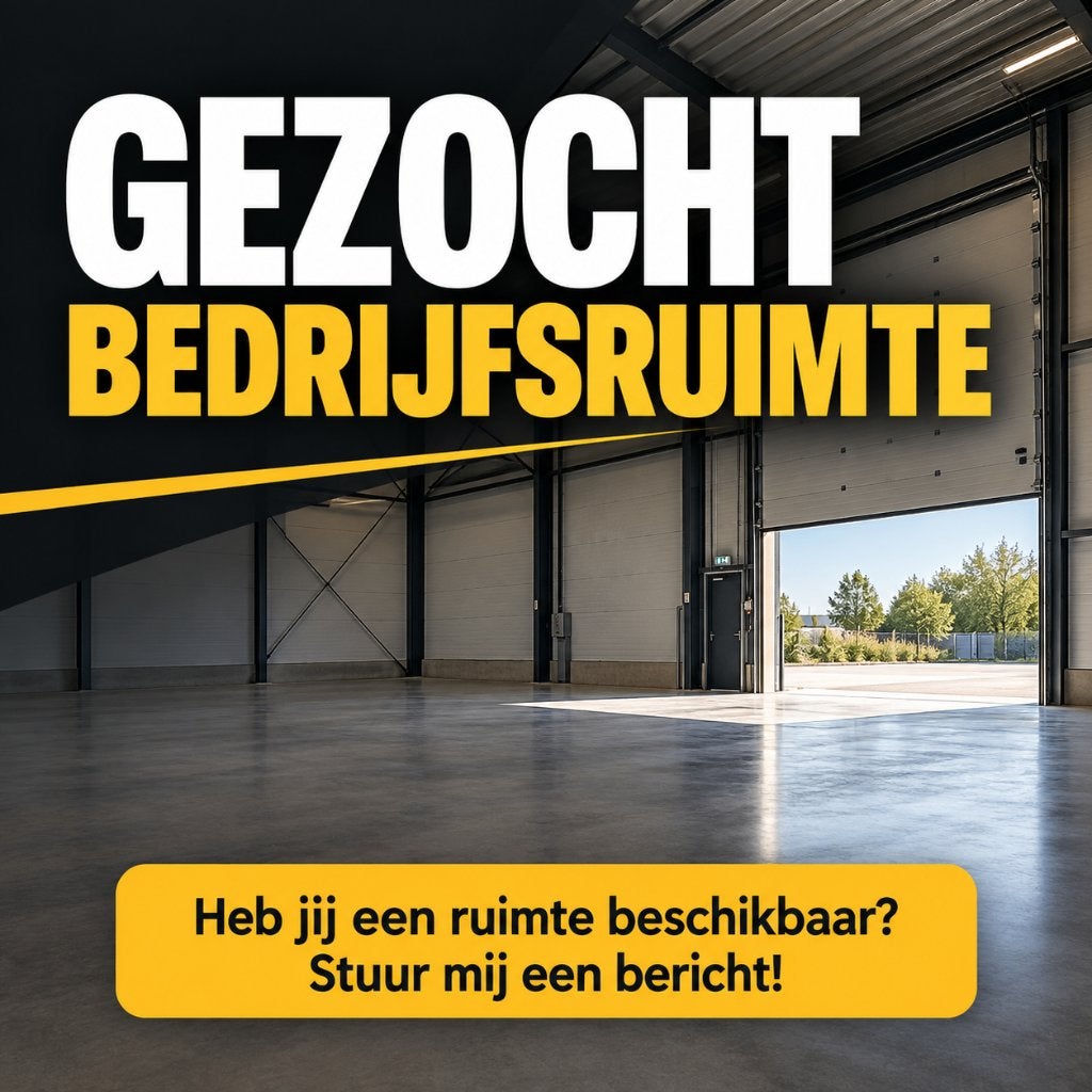 Bedrijfs-/opslagruimte gezocht, Ophalen, Gebruikt
