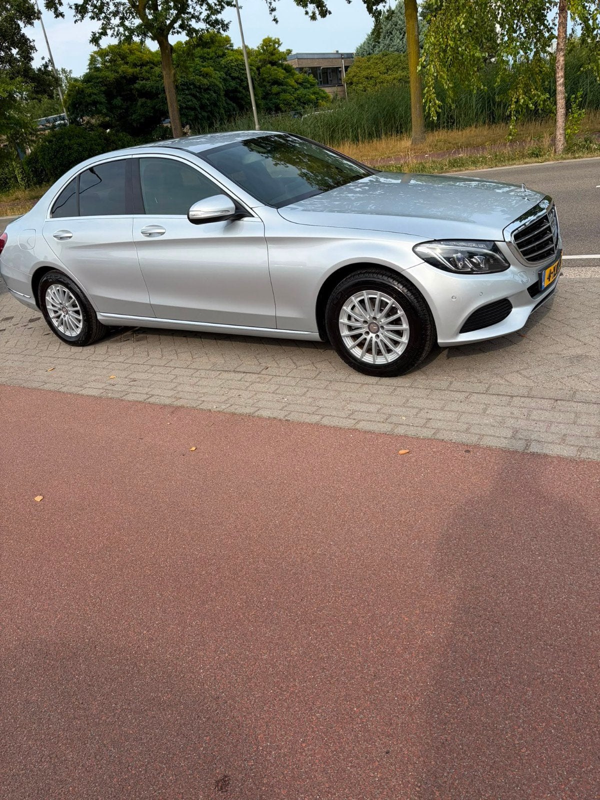Mercedes-Benz C-Klasse C180 1.6 115KW 2014 Grijs, Auto's, Achterwielaandrijving, 1295 kg, Handgeschakeld, Sedan