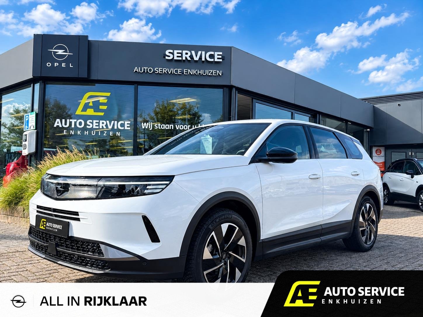 Opel Grandland 1.2 Turbo Hybrid 145 Mild Hybrid en als nieuw, Auto's, Stof, Gebruikt, Euro 6, 1199 cc