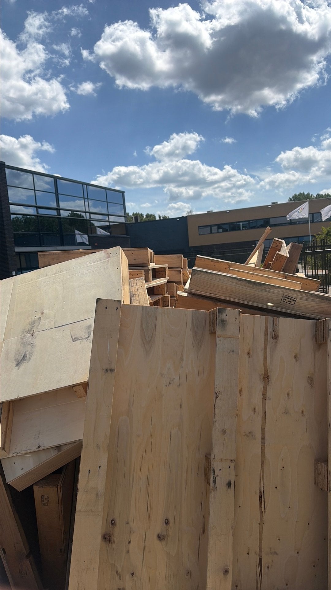 Houten pallets, Minder dan 250 cm, Schuur, Ophalen of Verzenden, 1 raam