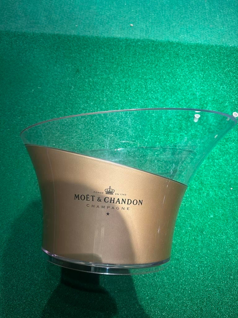 Moët & Chandon champagne koeler, Flessenkoeler, Gebruikt, Goud, Kunststof