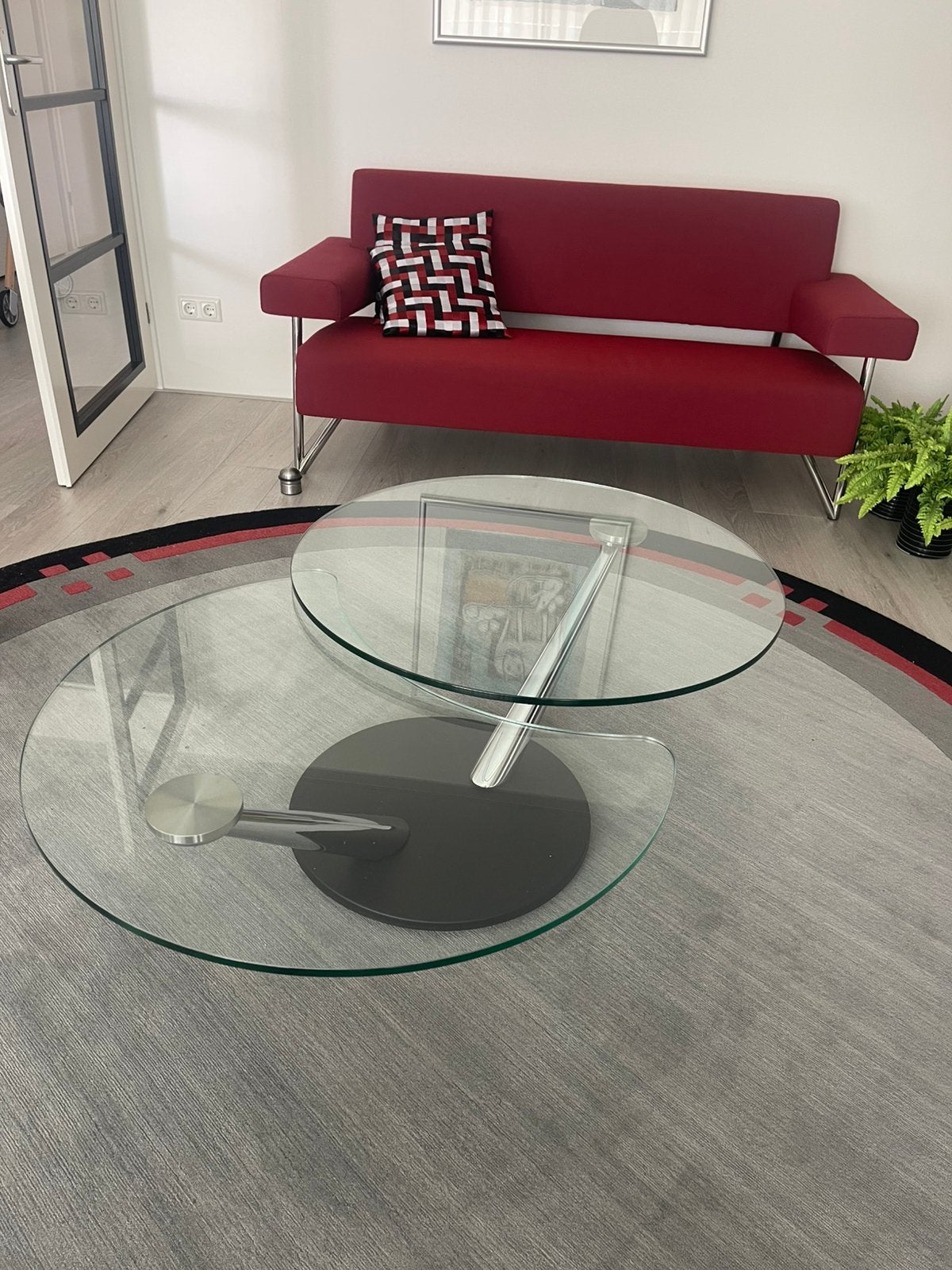 Naos designer draaibare salontafel, Huis en Inrichting, Tafels | Salontafels, Ophalen, Zo goed als nieuw