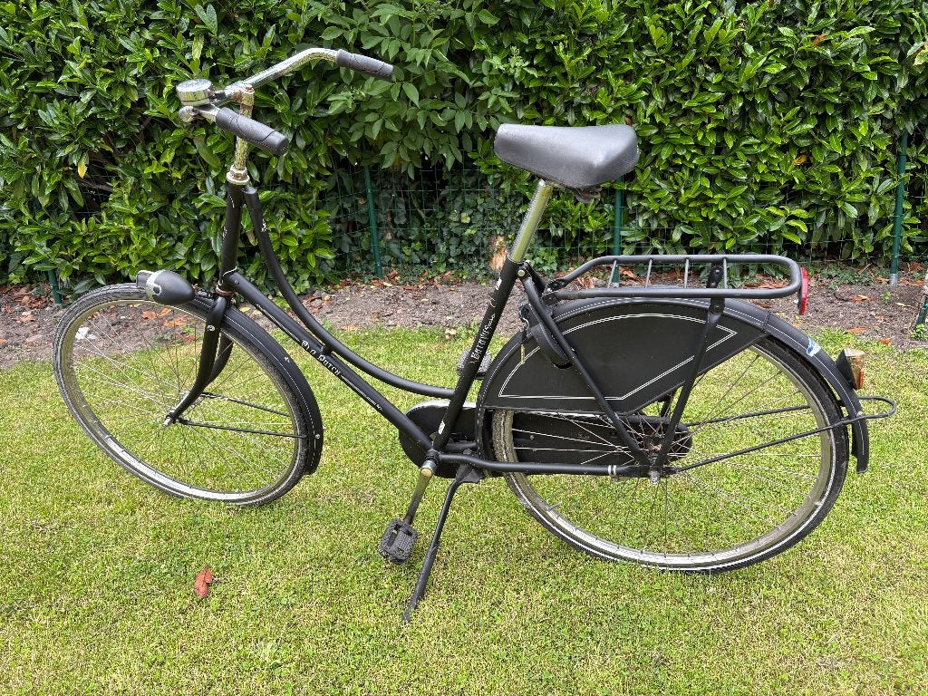 Zwarte Omafiets - Batavus Old Dutch, Ophalen, Terugtraprem, Gebruikt, 56 cm of meer