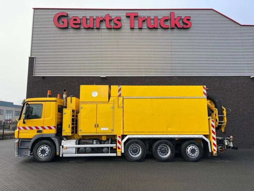 Mercedes-Benz Actros 3248 8X4 TRIDEM MTS DINO 12 SAUGBAGGER/, Euro 5, Bedrijf, 480 pk, Parkeercamera