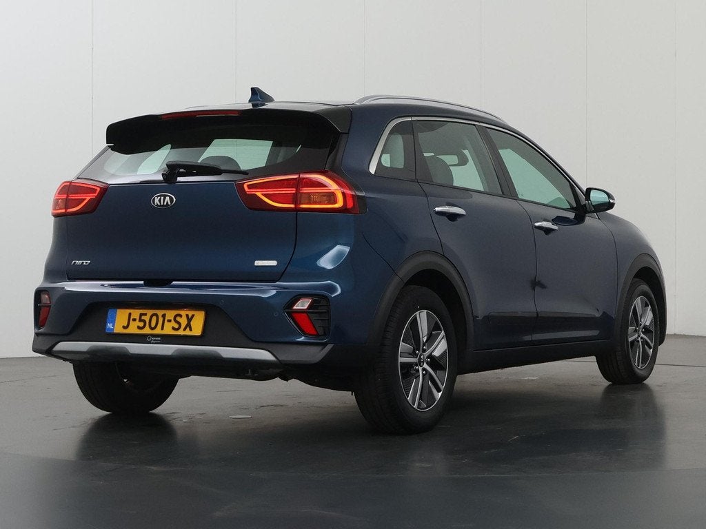 Kia Niro 1.6 GDi Hybrid DynamicLine | Navigatie | Parkeercam, Auto's, Kia, Gebruikt, Euro 6, 2 kWh, Blauw