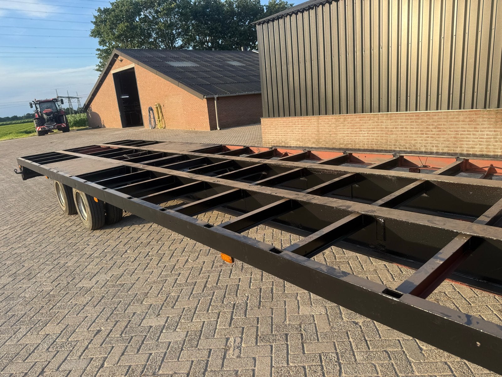 Semi Dieplader 2 asser opgeknapt oplegger, Bedrijf, Te koop
