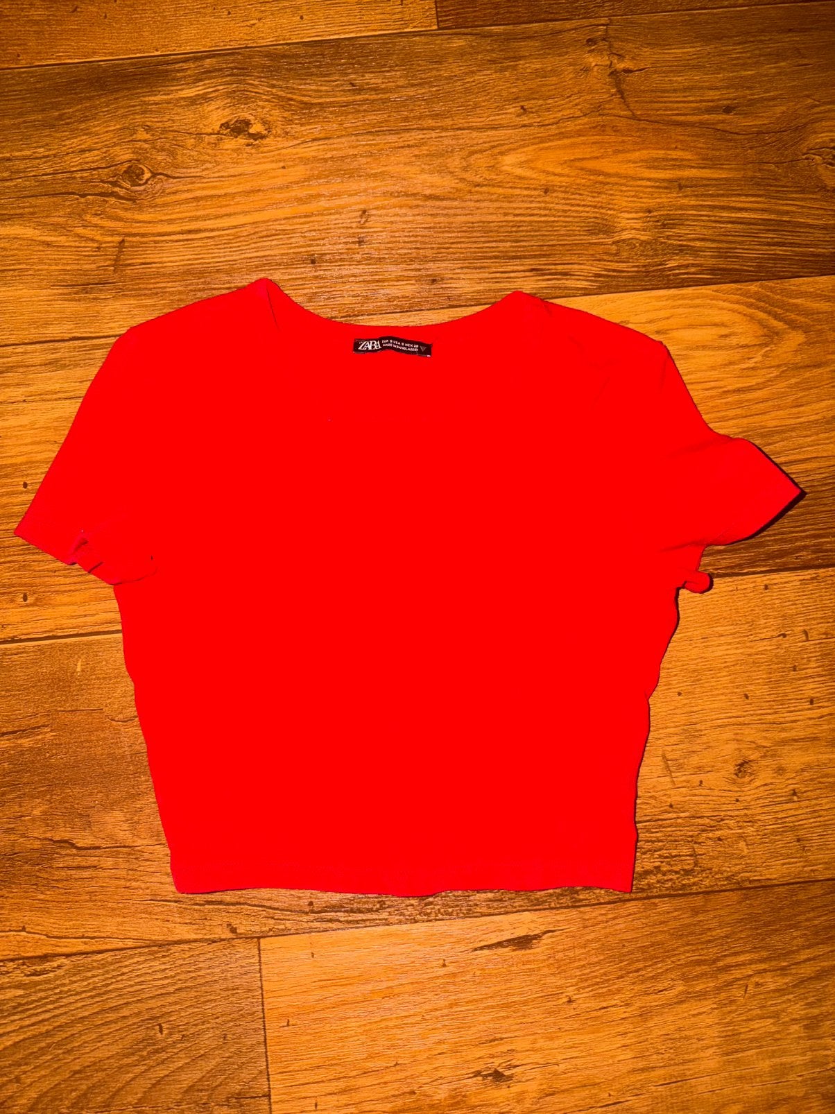 Dames rode crop top van Zara, Ophalen of Verzenden, Zo goed als nieuw, Rood