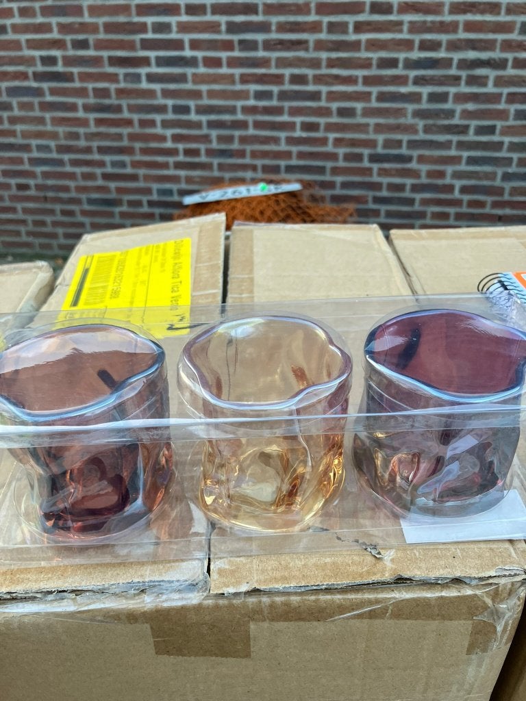32 sets van 3 luxe theelichten, Meerkleurig, 7 cm, Overige merken, Waxinelichthouder