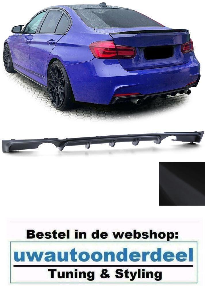 Diffuser Mat Zwart Dubbele Uitlaat Voor Bmw 3 serie F30 M Pa