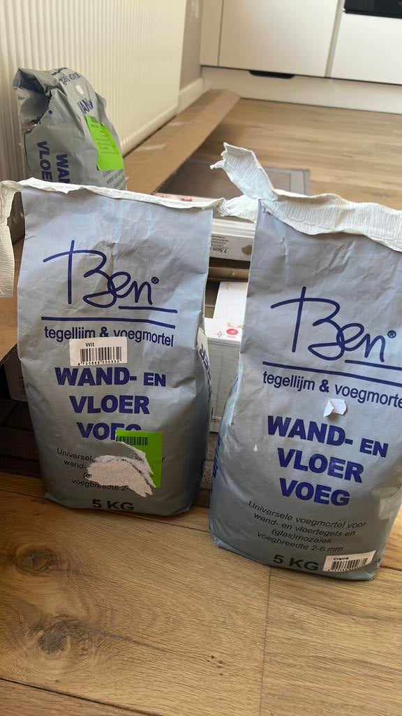 Ben tegellijm en voegmortel, Ophalen, Nieuw