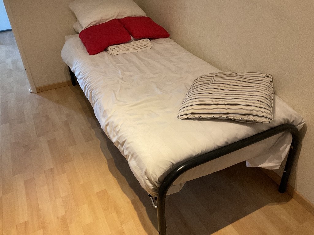 Bed, Ophalen, Eenpersoons, Zwart, Zo goed als nieuw