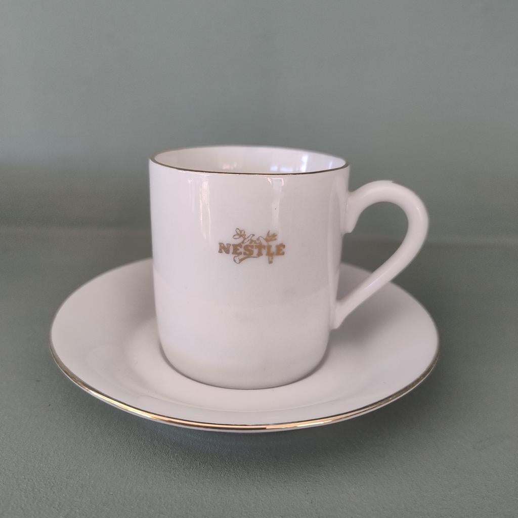 Vintage Nestlé espresso kop en schotel - Schwarzenhammer, Antiek en Kunst, Ophalen of Verzenden