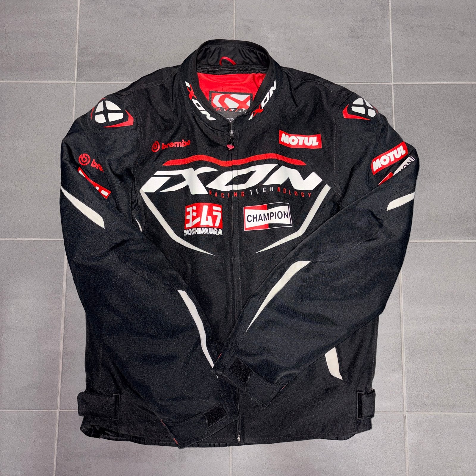 IXON Matrix Evo Textiel Motorjas Zwart/Rood Maat M, Ophalen of Verzenden, Tweedehands, Heren, Jas | textiel