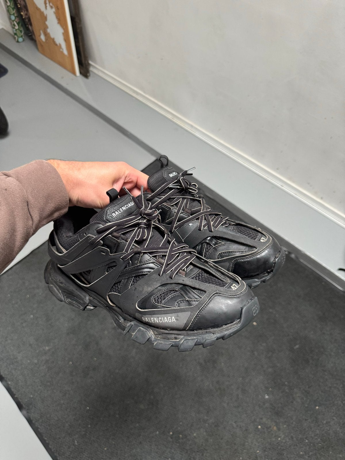 Balenciaga Track Sneakers Zwart - Maat 47, Zwart, Ophalen of Verzenden, Sneakers of Gympen, Gedragen