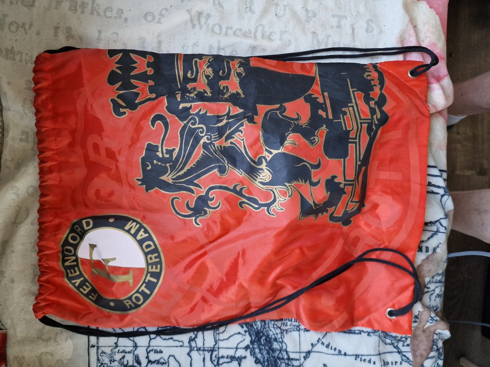 Feyenoord Gymtas / Sporttas - Rood met clublogo, Ophalen of Verzenden, Gebruikt