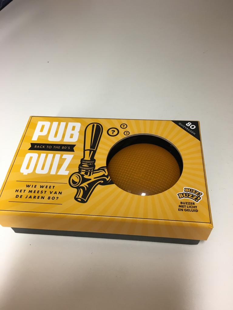 Pub Quiz Wie weet het meest van de Jaren 80?, Ophalen of Verzenden, Zo goed als nieuw