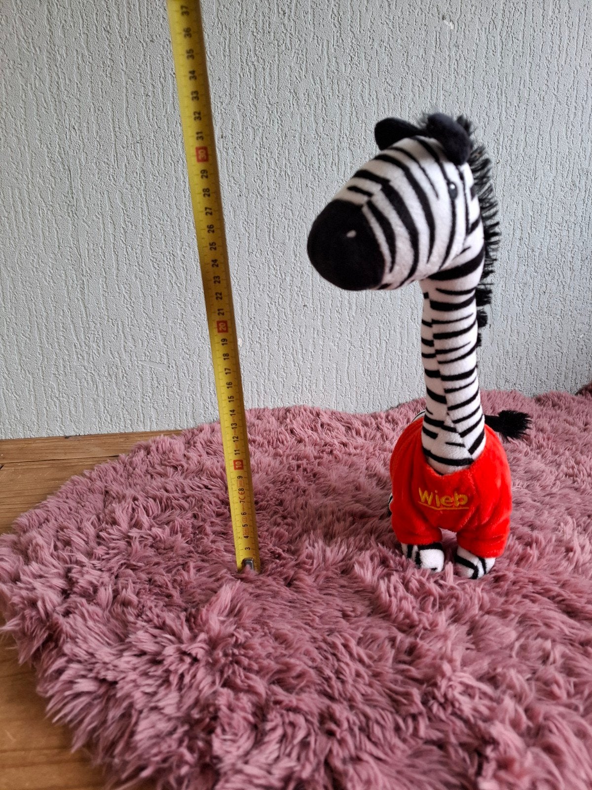 Wieb de Wibra mascotte zebra knuffel, Overige merken, Overige karakters, Overige typen, Ophalen of Verzenden