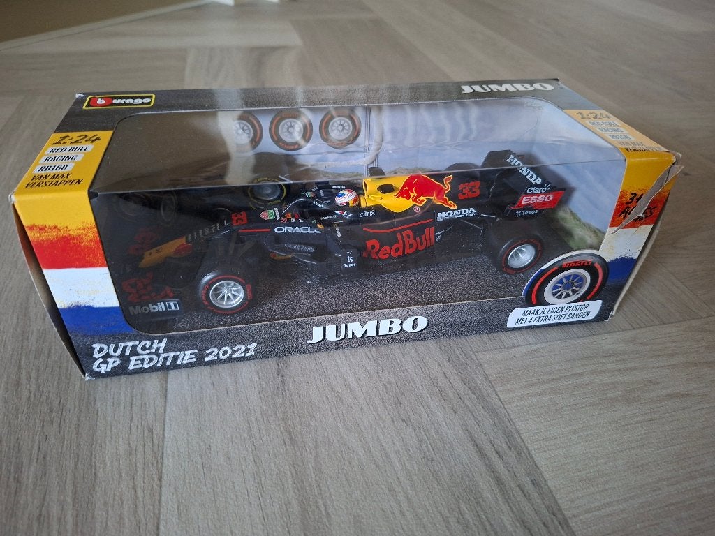 🏎️ Max Verstappen RB16B | Bburago Jumbo Dutch GP 🇳🇱🏆, Hobby en Vrije tijd, Ophalen of Verzenden, Gebruikt, Auto, Bburago