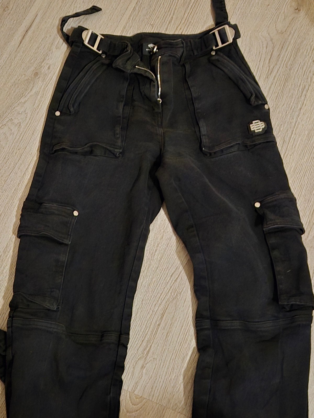 Black banana's Cargo broek 38, Kleding | Dames, Broeken en Pantalons, Zwart, Zo goed als nieuw, Black banana's, Lang