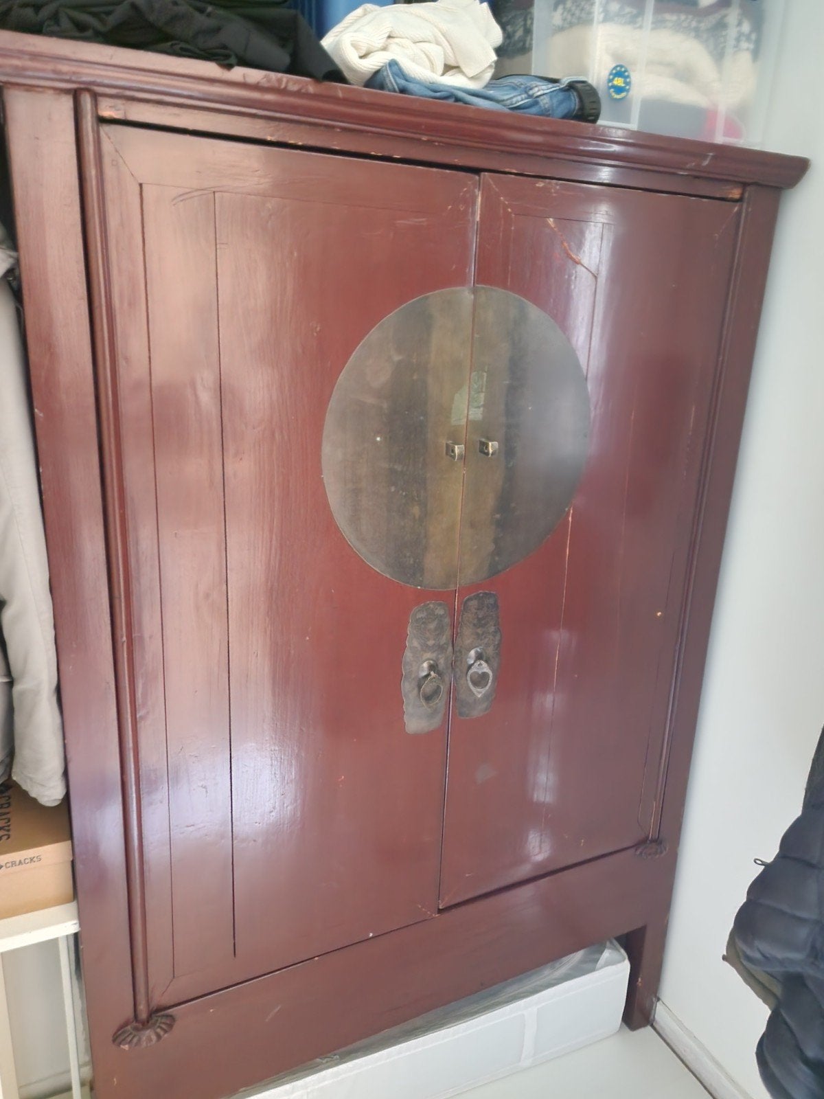 Chinese Bruidskast - Rood Hout, Ophalen