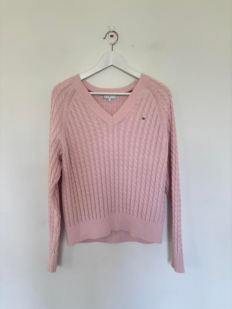 Kabeltrui Tommy hilfiger 36/s, Kleding | Dames, Ophalen of Verzenden, Zo goed als nieuw, Maat 36 (S), Blauw