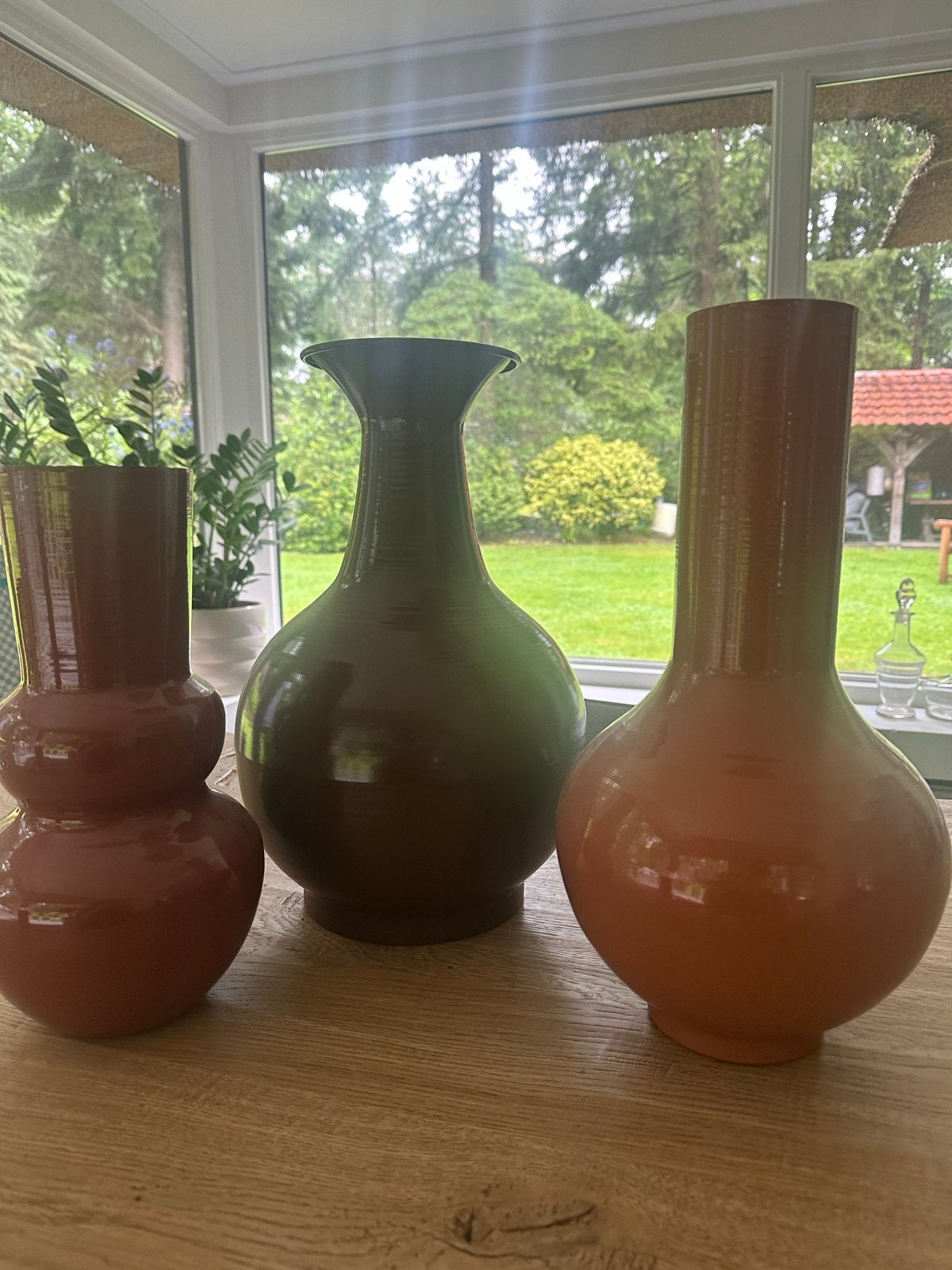 Set van 3 metalen vazen - Intratuin, Ophalen of Verzenden, Nieuw, Overige kleuren, Overige materialen
