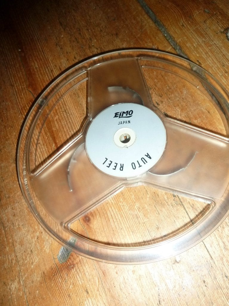 8mm film Elmo Opwikkel -120mtr origineel - decoratief, Ophalen of Verzenden, 8mm film