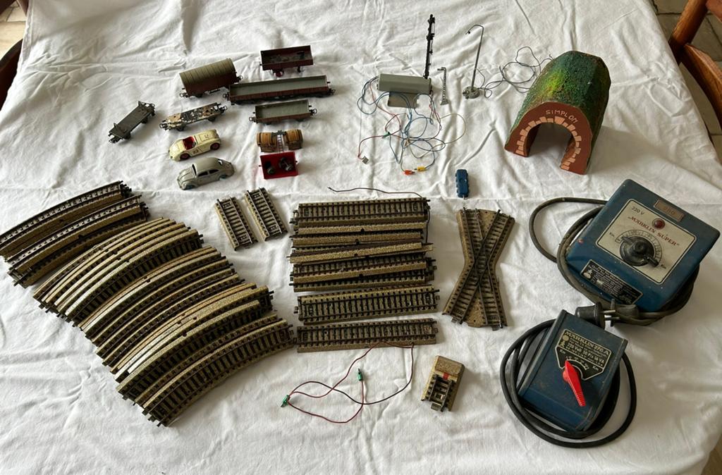 Marklin trein met toebehoren vintage, Wisselstroom, Gebruikt, Overige typen, Ophalen of Verzenden