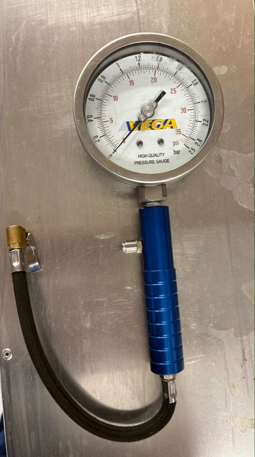 Vega bandenspanningsmeter, Sport en Fitness, Ophalen of Verzenden, Gebruikt