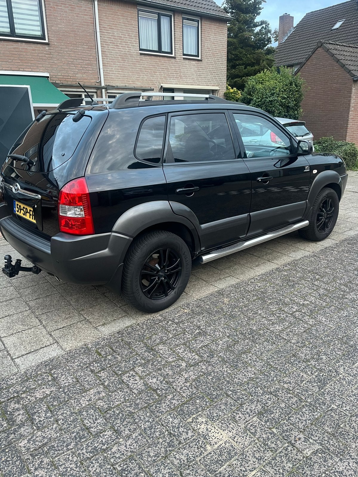 Prachtige goed onder houden tucson v6, Automaat, Zwart, Leder, Vierwielaandrijving