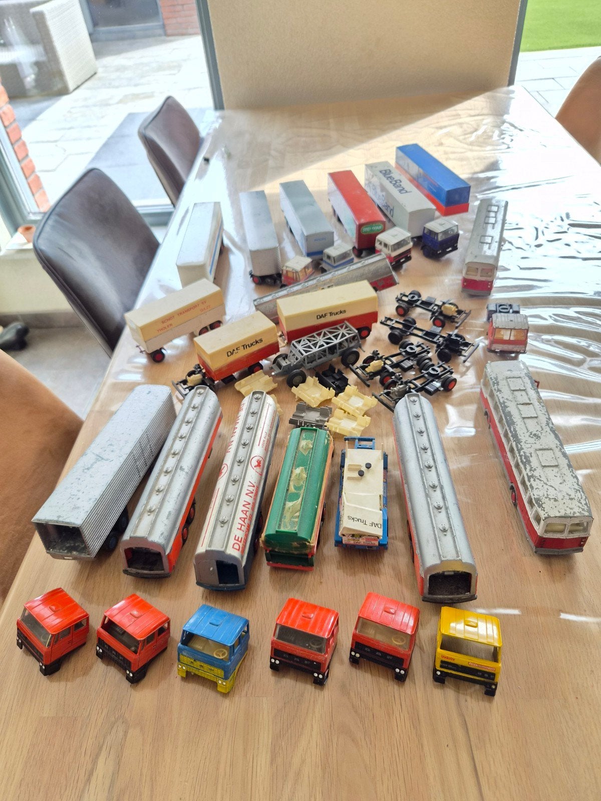 oude Lion car / Lionel Toys Daf trucks en onderdelen, Ophalen of Verzenden, Gebruikt, Bus of Vrachtwagen, Lion Toys