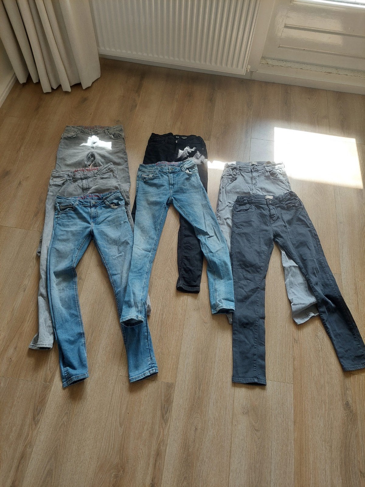 7 jongensbroeken maat 164 - Blue Ridge, C&A, Zara, Broek, Gebruikt, Ophalen of Verzenden, Blue Ridge, C&A, Zara