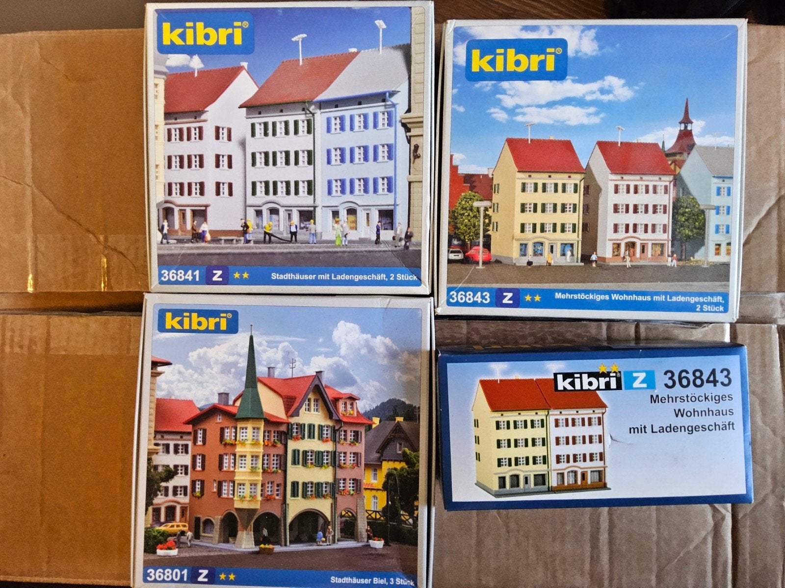 Kibri Z bouwdozen (4 stuks), Ophalen of Verzenden, Zo goed als nieuw, Brug, Tunnel of Gebouw, Overige merken