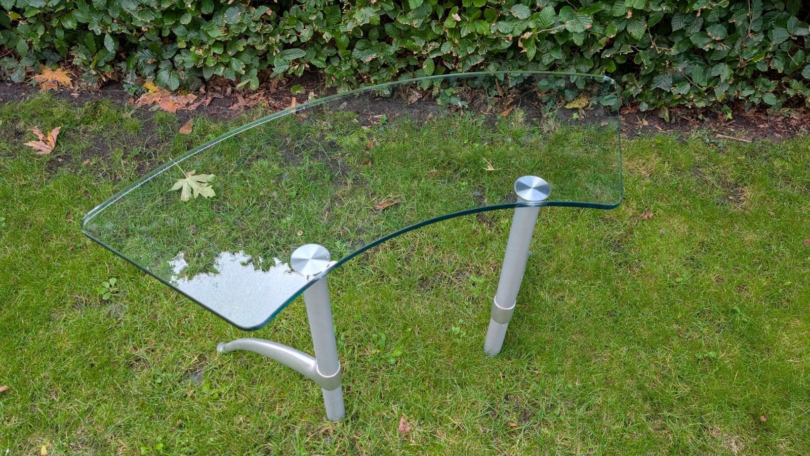 Rolf Benz glazen salontafel twee maal, Ophalen, Modern design, Gebruikt, 50 tot 100 cm