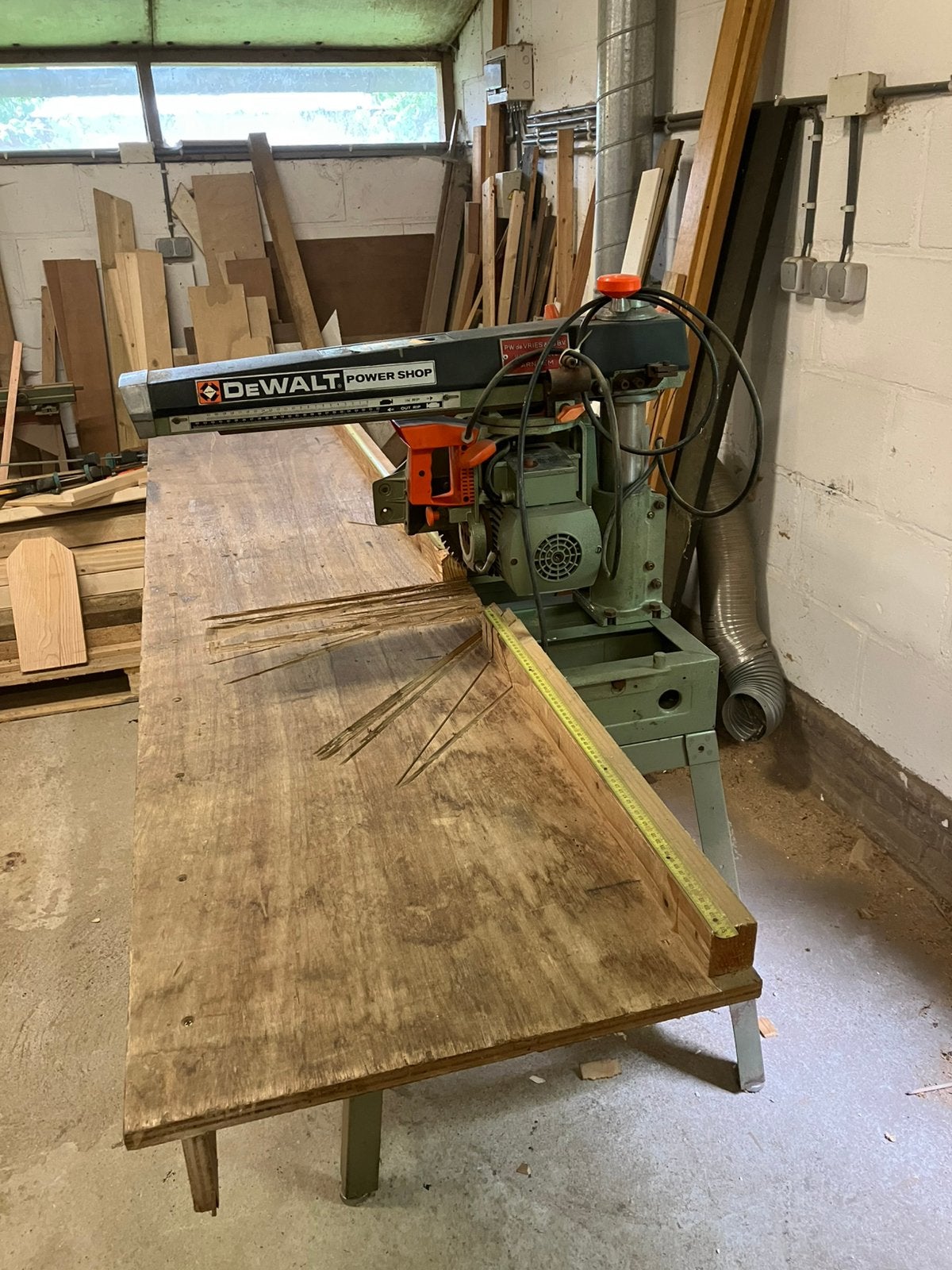 DeWalt Power Shop Afkortzaag - Professioneel Gereedschap, Doe-het-zelf en Verbouw, Gereedschap | Zaagmachines, Ophalen, Gebruikt