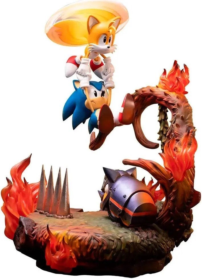 Sonic the Hedgehog en Tails beeldje - First 4 Figures, Ophalen of Verzenden, Zo goed als nieuw