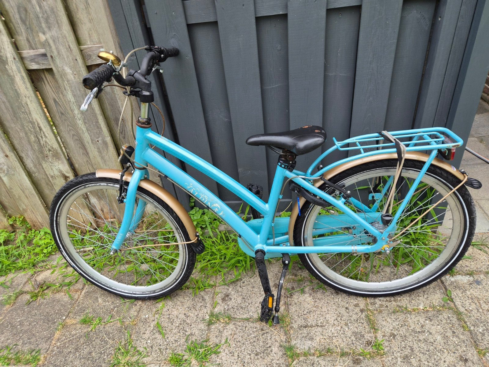 Mooie blauwe fiets alpina te koop - Zo goed als nieuw, Fietsen en Brommers, Fietsen | Dames | Damesfietsen, Velgrem, Versnellingen