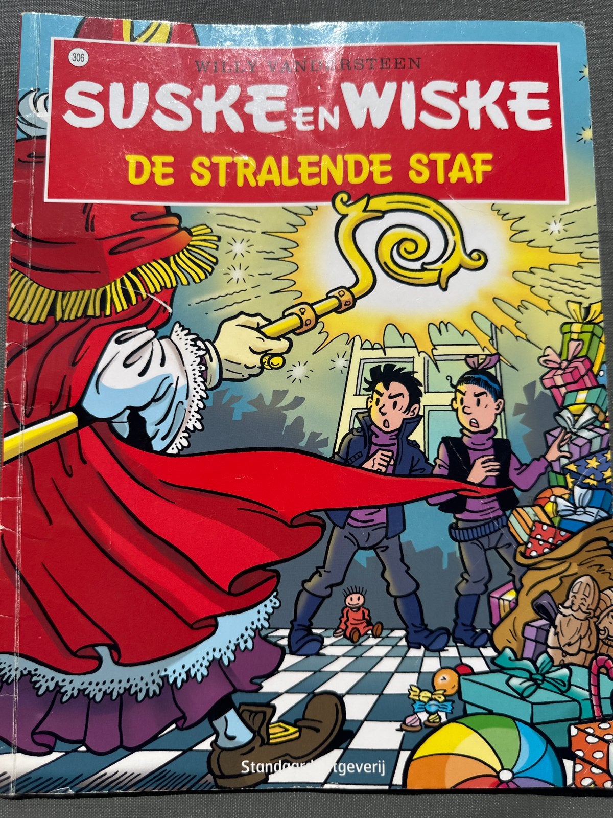 Suske en Wiske: De Stralende Staf (nr. 306), Eén stripboek, Ophalen of Verzenden, Gelezen