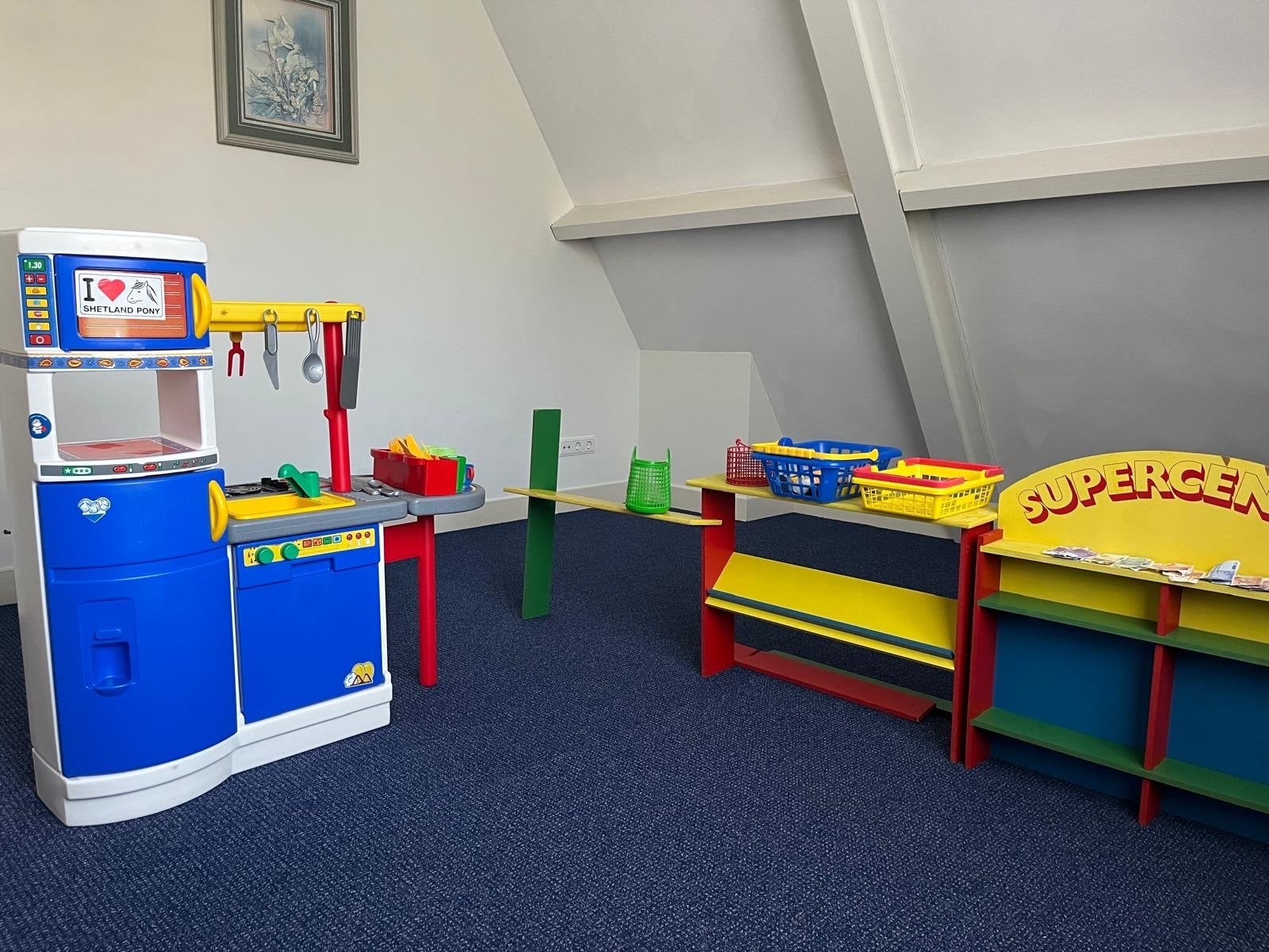 kinderkeuken met supermarkt en accessoires, Ophalen, Gebruikt, Jongen of Meisje