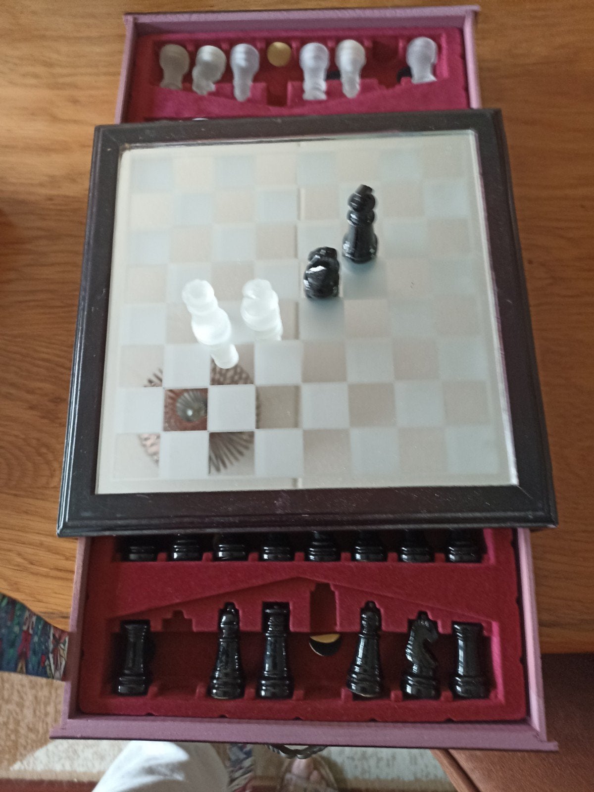 Glazen schaakbord, Ophalen of Verzenden